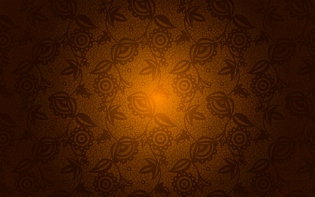 Gold and bronze floral lace seamless backgroundのイラスト素材