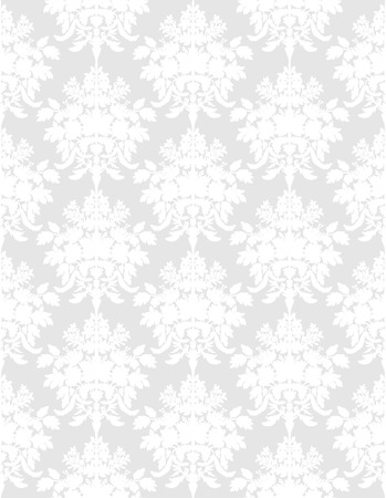 White retro seamless background in classic style.のイラスト素材