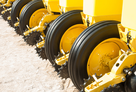 The new industrial agricultural seeder close upの写真素材