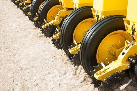 The new industrial agricultural seeder close upの写真素材