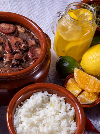 Feijoada, the Brazilian cuisine tradition and typical food.の写真素材