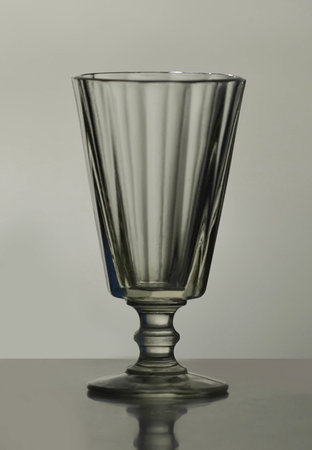 Dishes of a glass for vodka on the table.の写真素材