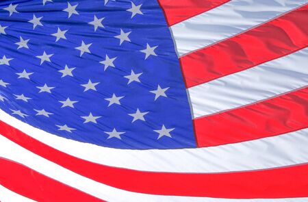 The developing flag of the United States.の写真素材