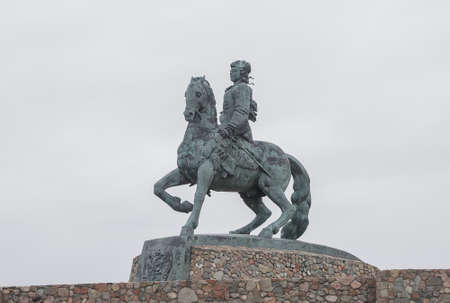 Monument to Empress Elizabeth Petrovna, erected on the promenade in the city of Baltiysk, Russia. Photo taken February 22, 2020のeditorial素材