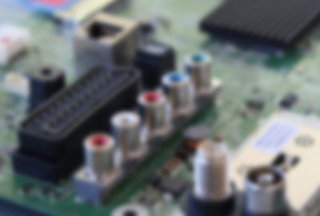 Blurred background on the theme of electronics.