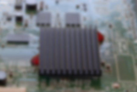 Blurred background on the theme of electronics.
