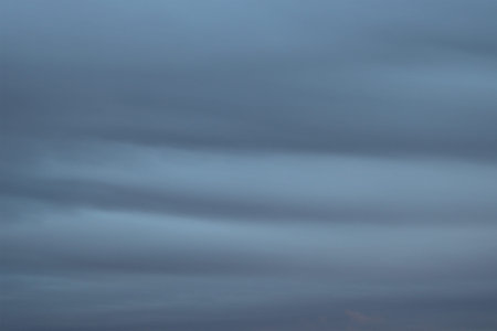 Thick clouds during bad weather and rain.