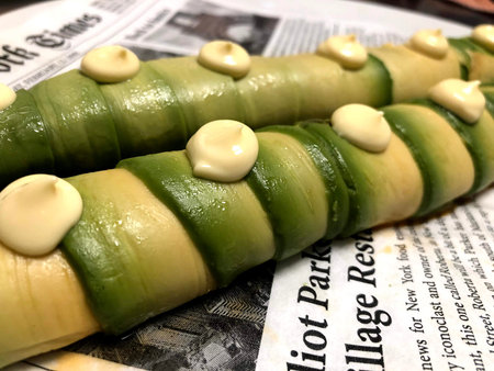 avocado cannelloni, in the purest vintage style