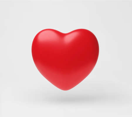 Realistic vector heart illustrations. 3D Model styleのイラスト素材