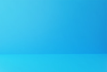 Realistic Blank Blue display on background with minimal style.