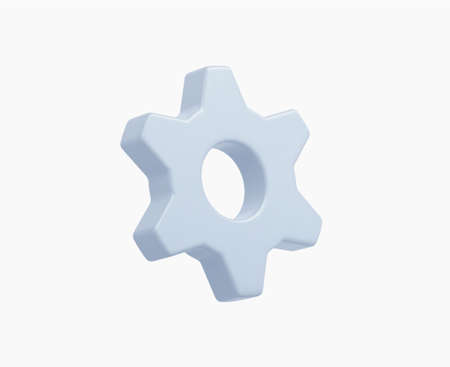 3d Realistic Gear icon vector illustrationのイラスト素材
