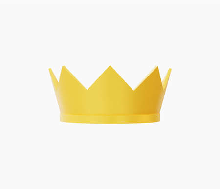 3d Realistic Golden Crown vector Illustrationのイラスト素材