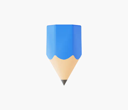 3d Realistic Pencil Icon vector illustration.のイラスト素材