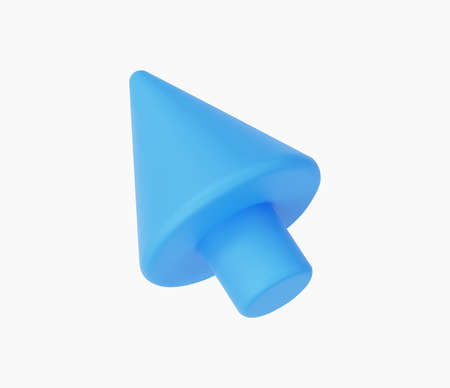 3d Realistic Mouse cursor vector illustrationのイラスト素材
