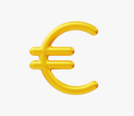 3d Realistic Euro Money Icon vector illustrationのイラスト素材