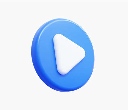 3d Realistic Play button vector illustration.のイラスト素材