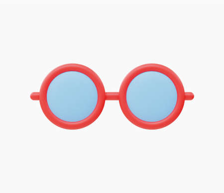 3d Realistic Glasses icon vector illustrationのイラスト素材