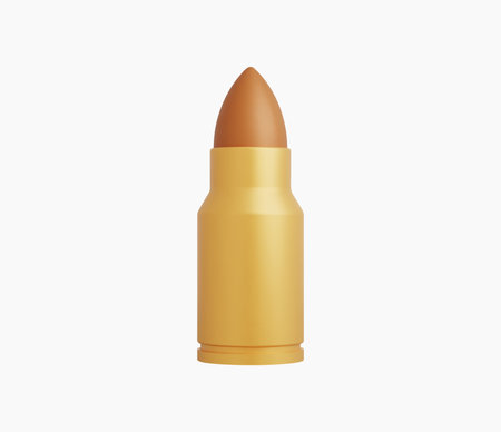 3d Realistic Bullet vector illustration.のイラスト素材