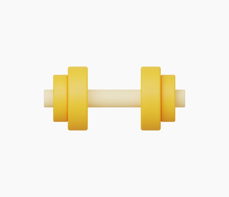 3d Realistic Dumbbells vector Illustrationのイラスト素材