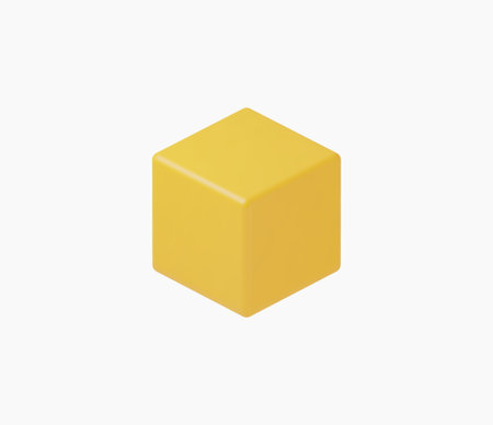 3d Realistic Cube icon vector illustrationのイラスト素材