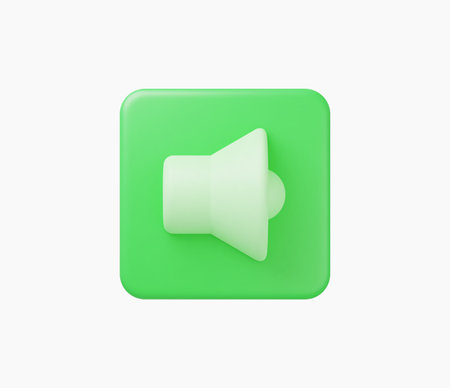 3d Realistic Sound Icon vector illustration.のイラスト素材