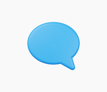3d Realistic Chat or online message vector illustrationのイラスト素材
