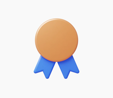 3d Realistic Badge Icon vector illustration.のイラスト素材