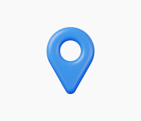 3d Realistic Location map pin GPS pointer markers vector illustrationのイラスト素材