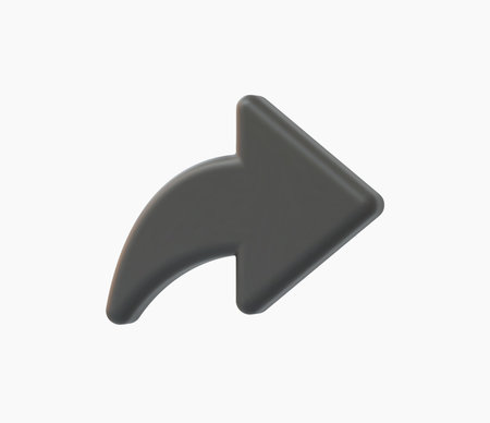 3d Realistic Arrow icon vector illustrationのイラスト素材