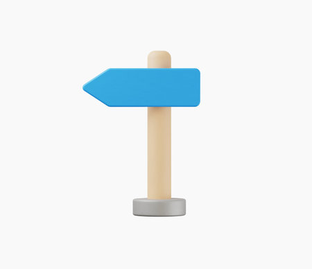 3d Realistic Blank road sign vector illustration.のイラスト素材