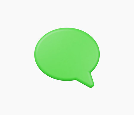 3d Realistic Chat or online message vector illustrationのイラスト素材
