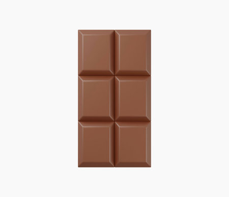 3d Realistic Chocolate bar illustrationのイラスト素材
