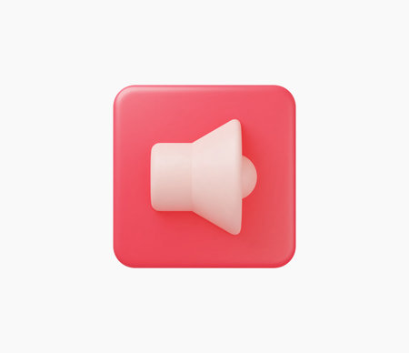 3d Realistic Sound Icon vector illustration.のイラスト素材