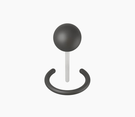 3d Realistic Pin Location icon vector Illustrationのイラスト素材