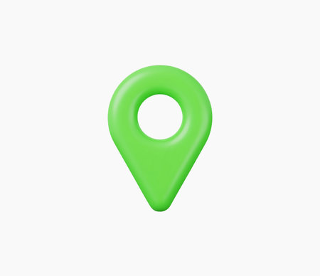 3d Realistic Location map pin GPS pointer markers vector illustrationのイラスト素材