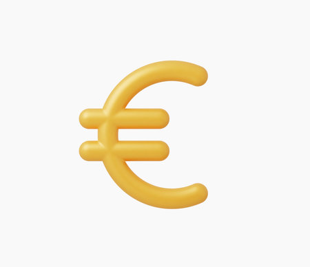 3d Realistic Euro Money Icon vector illustrationのイラスト素材