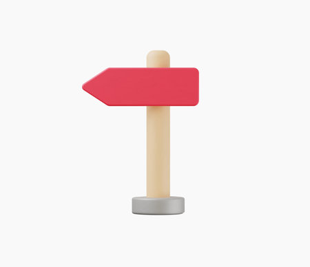 3d Realistic Blank road sign vector illustration.のイラスト素材