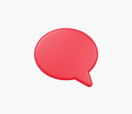 3d Realistic Chat or online message vector illustrationのイラスト素材