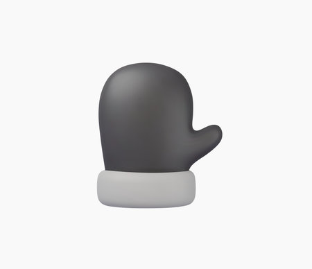 3d Realistic Glove icon vector illustrationのイラスト素材