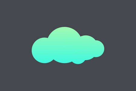 Green clouds illustration design. Minimalist and modern vector design suitable for community, business, and product brands.のイラスト素材