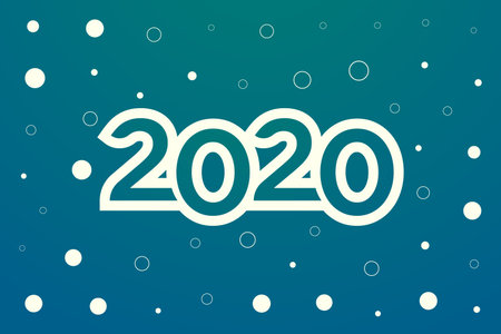 Design the logo text Happy New Year 2020. Cover the business diary for 2020 with a wish. Brochure,...