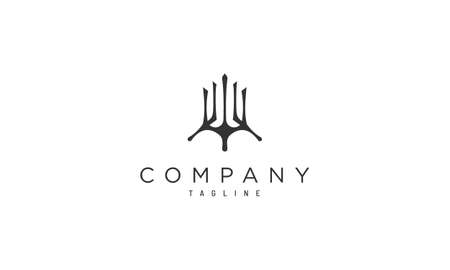 Logo template for real estate or property in a luxurious styleのイラスト素材