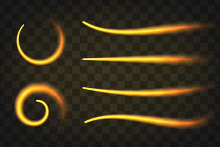 flash fire effect vector designのイラスト素材