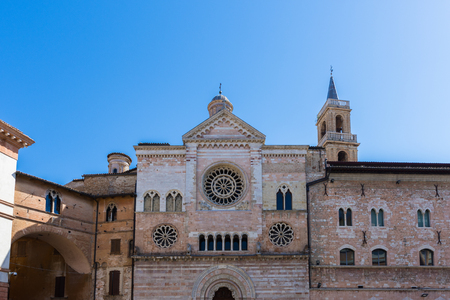 Cathedral of San Feliciano in Foligno, Umbria, central Italy.のeditorial素材