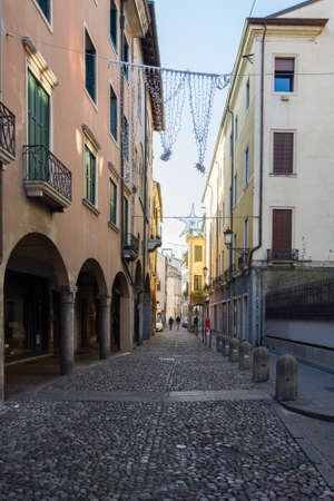 PADOVA, ITALY - December 28, 2016 - Streets of the Old Jewish Ghetto district in Padovaのeditorial素材