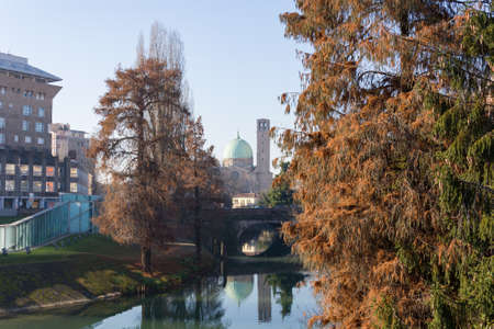 PADOVA, ITALY - DECEMBER 28, 2016 -  View of Padova and its canals in the Porte Contarine area,Italyのeditorial素材