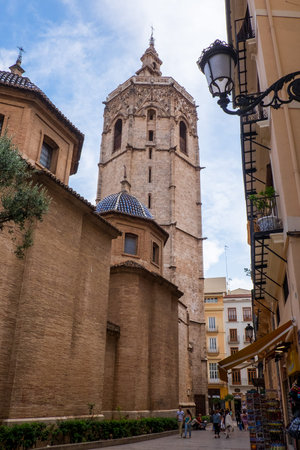 El Micalet is the name by which it is popularly called the bell tower of the Cathedral of Valencia and is one of the main symbols of the city of Valencia. The name is a diminutive of the main bellのeditorial素材