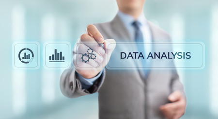 Data analysis business intelligence analytics internet technology concept.の写真素材