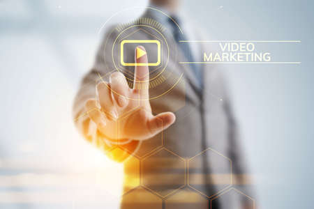 Video marketing online advertising business internet concept.の写真素材