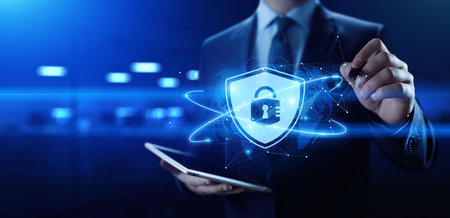 Cyber security Internet protection Information privacy technology concept.